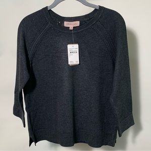 Philosophy rayon blend 3/4 sleeve raglan sleeve sweater, size Small